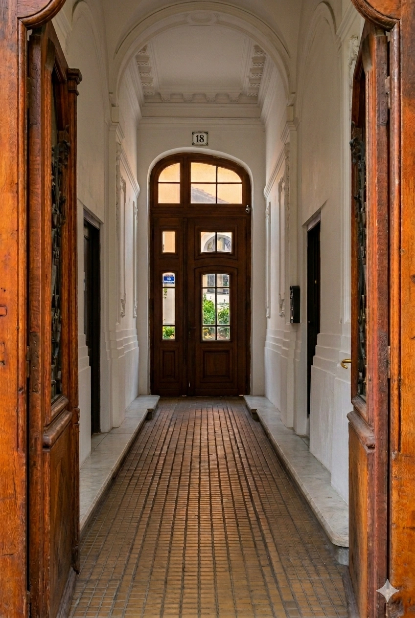 Main hallway door